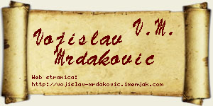 Vojislav Mrdaković vizit kartica